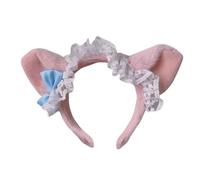 XAGMODSHN Serre-tête en fourrure de princesse lapins ours doux en fourrure pour fête d'anniversaire