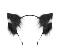 XAGMODSHN Serre-tête en tissu respirant avec oreilles de loup pour cosplay, fête à thème, décoration de costume pour Halloween, cosplay