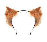 XAGMODSHN Serre-tête en tissu respirant avec oreilles de loup pour cosplay, fête à thème, décoration de costume pour Halloween, cosplay