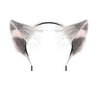 XAGMODSHN Serre-tête en tissu respirant avec oreilles de loup pour cosplay, fête à thème, décoration de costume pour Halloween, cosplay