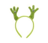 XAGMODSHN Serre-tête fantaisie en forme de palmiers en peluche pour le lavage du visage féminin et le maquillage, accessoire de fête de jeu de rôle, accessoires de costume de fête, couvre-chef