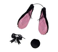 XAGMODSHN Serre-tête lapin en fourrure douce pour cosplay, bal masqué, fête d'anniversaire