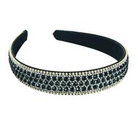XAGMODSHN Serre-tête large orné de bijoux pour fête, karaoké, punk, accessoire photo, fête, boîte de nuit