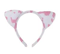 XAGMODSHN Serre-tête moderne avec oreilles de vache et corne - Accessoire de cheveux confortable en tissu pour enfants, adolescents et fans