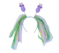 XAGMODSHN Serre-tête pour carnavals, œufs de Pâques, maquillage du visage, bandeau mignon à franges, bandeau coloré pour festival, Pâques, bandeaux pour femmes, bandeaux pour filles et enfants