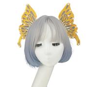 XAGMODSHN Serre-tête pratique avec ailes de fées et perles de cristal, style Renaissances, parfait pour les costumes gothiques et les forêts