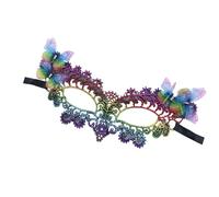 XAGMODSHN Strass pour bal masqué, vénitien, demi-visage en dentelle, pour Halloween, bal masqué, vénitien, bal mardi gras, couleur, taille unique