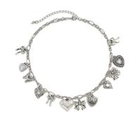 XAGMODSHN Style punk réglable en forme de cœur - Collier élégant - Accessoire pratique pour les femmes tendance - Bijoux cadeaux, as described, Métal