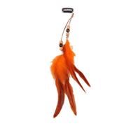 XAGMODSHN Style vintage - Accessoire de cheveux à plumes et pompons - Long bandeau pour une tenue élégante et un usage quotidien