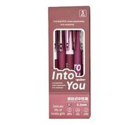 XAGMODSHN Stylo à Gel rétractable à séchage rapide, 5 pièces, 0.5MM, encre à Gel à Action de pression, pour l ' écriture, le journal, fournitures scolaires et de bureau, stylo Bordeaux