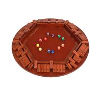 XAGMODSHN Tableau De Numéros Table en Bois pour 6 Joueurs Planche Jeu Rôle Démontable avec Six Côtés Grands Fermoirs Accessoires Fête À Assemblage Rapide