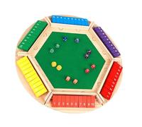 XAGMODSHN Tableau De Numéros Table en Bois pour 6 Joueurs Planche Jeu Rôle Démontable avec Six Côtés Grands Fermoirs Accessoires Fête À Assemblage Rapide