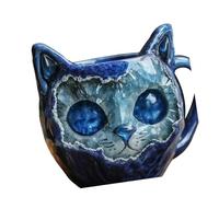 XAGMODSHN Tasses De Chats À Texture Minérale Chatoyante Conception Géode En Résine Fabriquée À La Main Artistique Unique Pour Les Amateurs Café Décorations D'intérieur Tasses En Résine Géode