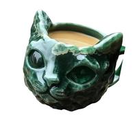 XAGMODSHN Tasses De Chats À Texture Minérale Chatoyante Conception Géode En Résine Fabriquée À La Main Artistique Unique Pour Les Amateurs Café Décorations D'intérieur Tasses En Résine Géode