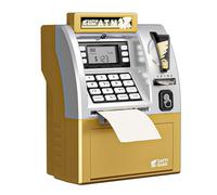 XAGMODSHN Tirelires De Sécurité Numérique pour Conteneur Pièces Monnaie Capacité Bouton D'accès Facile Effets Sonores Amusants Jouet d'apprentissage Children Digital Coin Bank