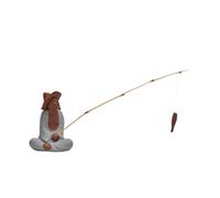 XAGMODSHN Unique Ceramics Teas Pet Statue Jiang Taigong Décoration de pêche pour salon de thé et enfants Cadeau de jour KungFu Accessoires de thé