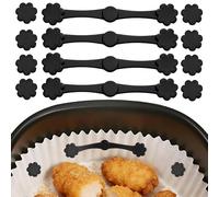 Xahpower 12 Pièces Silicone Aimant Air Fryer, Magnétiques en Silicone pour Friteuse à Air, Accessoires Air Fryer pour Doublures En Papier Parchemin et Empêche de Brûler