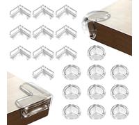 Xahpower 20 Pièces Coin de Table Protection Bebe, Protege Angle de Table Transparent, Protection Angle Meuble pour Berceau, Cheminée, Bureaux, Armoires, Protégez la Sécurité de Votre Bébé