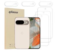 Xahpower 3 Paires de Verre Trempé et 3 Paires de Protection d'Objectif pour Google Pixel 9 PRO - Dureté 9H, Résistant aux Rayures, Résistant aux Chocs, Anti-empreintes, Protection HD