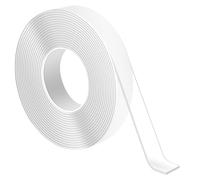 Xahpower 5 Mètres Ruban Adhésif Double Face Extra Fort, Amovible, Réutilisable, Sans Traces, Scotch Nano Double Face Transparent pour Moquette, Voiture, Maison, Cuisine (500 * 2 * 0.2 CM)