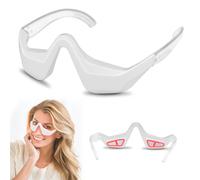 Xahpower Appareil de Massage des Yeux avec Chaleur, Rechargeable par USB, 4 Modes, Masseur Oculaire à Micro-courant pour Réduire les cernes
