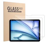 Xahpower Lot de 2 Protection Écran pour iPad Air 11 Pouces M3 2025/M2 2024/M4 2026, Dureté 9H, Anti Rayures, Film de Protecteur en Verre Trempé Compatible avec iPad Air 8e/7e/6e Génération