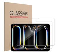 Xahpower Lot de 2 Protection Écran pour iPad Pro 13 Pouces (M5) 2025/(M4) 2024, Anti Rayures, Dureté 9H, Film de Protecteur en Verre Trempé