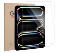 Xahpower Lot de 2 Protection Écran pour iPad Pro 13 Pouces M5 2025/M4 2024, Dureté 9H, Anti Rayures, Film de Protecteur en Verre Trempé