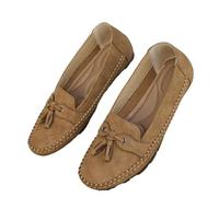 XAIODRAGONSKY Mocassins pour femme - Chaussures plates confortables et légères à enfiler - Chaussures habillées, Abricot, 8.5 US Wide