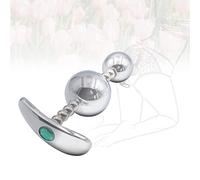 XaiYimee Tête Ronde en Acier Inoxydable en métal imperméable à Double Perle Anàl Plǔg-Argent.