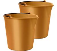 Xala - Seau de nettoyage 13L - Gold - 2 pièces