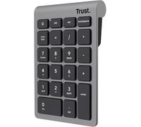 Xalas Pavé Numérique Sans Fil Pour Pc Portable Et Ordinateur, Mini Clavier Compact 22 Touches, Récepteur Usb 2,4 Ghz, Clavier Numérique Numpad Pour Bureau Analyse De Données, Argent