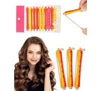 XALFST Bigoudis Cheveux 10 Pièces x 10 mm | Méthode Sans Chaleur | Tenue Intense & Fibres Flexibles | Boucles Vives & Protection Anti-Casse | Optimisé Pour Coiffage Rapide