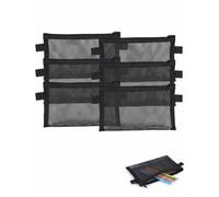 XALFST Lot de 6 Trousses Transparentes en Maille Nylon | Vision Immédiate, Rangement Optimisé pour Fournitures Scolaires & Bureau，pochette zippée，trousse crayon，trousse transparente