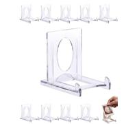 XALFST Présentoir Acrylique pour Cartes - Lot de 10 supports réglables & transparents - Organisation & Protection Optimal pour Collections Pokémon & Toploaders