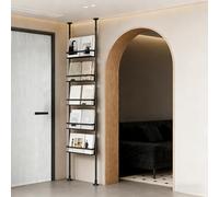 Xalteafe Behind Door Bookshelf,éTagèRe De Rangement éTroite DerrièRe La Porte,Rangement Derriere Porte,Facile à Nettoyer,pour PréSenter des Livres,des en-Cas Et des Jouets