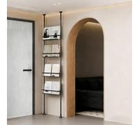 Xalteafe Behind Door Bookshelf,éTagèRe De Rangement éTroite DerrièRe La Porte,Rangement Derriere Porte,Facile à Nettoyer,pour PréSenter des Livres,des en-Cas Et des Jouets