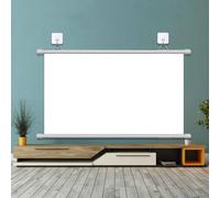 Xalteafe Écran De Projection 60" Manuel Enroulable,ÉCran Plafond Videoprojecteur,Toile projecteur Home Cinema,Anti-Plis,Facile à Ranger,pour CinéMa à Domicile en Salle MultiméDia