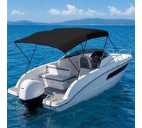 Xalteafe Kit d'extension d'ombrage T-Top,Couverture d'ombrage d'arc de Bateau de T Top,Bimini pour Bateau à 3 arceaux,Imperméable,Résistant aux UV,pour Voyage de Plages et Le Camping