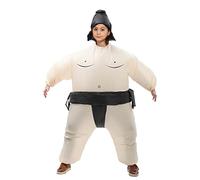 XAMOFAN Sumo Inflatable Wrestler Costume for Funny Halloween Costume Role Play, Party, Christmas Costumes