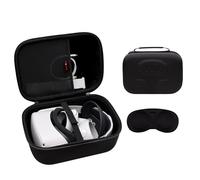 XANAD Coque rigide compatible avec Oculus Meta Quest 3/Quest 2/Vision Pro Official Original/Elite Strap Version VR et accessoires de manette tactile, convient pour le voyage et le rangement à la