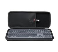 XANAD Coque rigide pour clavier Logitech MX Keys/MX Keyboard(Noir)-Intérieur : 43,7 x 15,7 x 3 cm