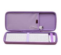 XANAD Étui clavier 75 % 84 touches pour Keychron K2 Version 2/K2/Q1/V1, ASUS ROG Azoth 75%, Aula F75 Pro, Redragon K673 Pro (violet) - Intérieur : 43,4 x 15,5 x 3,3 cm