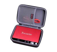 XANAD Étui de Transport Rigide pour Focusrite Scarlett 2i2 3rd Gen/Focusrite Scarlett Solo Audio Interface（Gris）