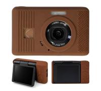 XANAD Étui en silicone compatible avec appareil photo numérique Kodak Pixpro C1 Compact Point & Shoot, anti-rayures et antidérapant, coque en silicone souple pour Kodak C1, marron
