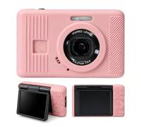 XANAD Étui en silicone compatible avec appareil photo numérique Kodak Pixpro C1 Compact Point & Shoot, anti-rayures et antidérapant en silicone souple pour Kodak C1, rose