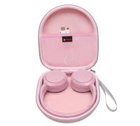 XANAD Étui Housse Rigide Sony WH-CH520, Pochette Protection (Rose) | Anti-Choc avec Filet de Rangement Accessoires, Idéal pour Transport Voyage Déplacements Quotidien Travail Anniversaire Cadeau