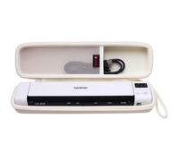 XANAD Étui rigide pour Brother DS-640 / DS-740D / DS-940DW / DS-720D/Doxie Go SE Scanner de documents mobile duplex (Crème)