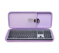XANAD Étui rigide pour clavier éclairé sans fil Logitech MX Keys/MX Keyboard(violet) - Intérieur : 43,7 x 15,7 x 3 cm
