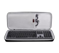 XANAD Étui rigide pour clavier Logitech MX Keys/MX Keys Advanced MIC sans fil éclairé - Sac de transport